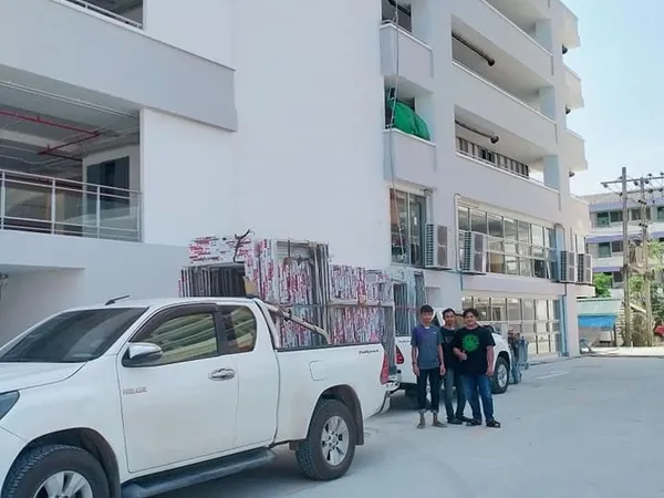 ผลงานการติดตั้งผ้าม่าน ฉากกั้นแอร์ สุมาลีผ้าม่าน - 12