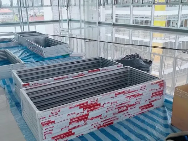 ผลงานการติดตั้งผ้าม่าน ฉากกั้นแอร์ สุมาลีผ้าม่าน - 13