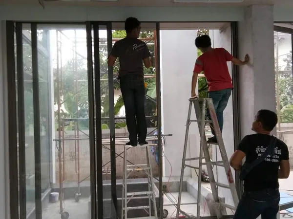 ผลงานการติดตั้งผ้าม่าน ฉากกั้นแอร์ สุมาลีผ้าม่าน - 18