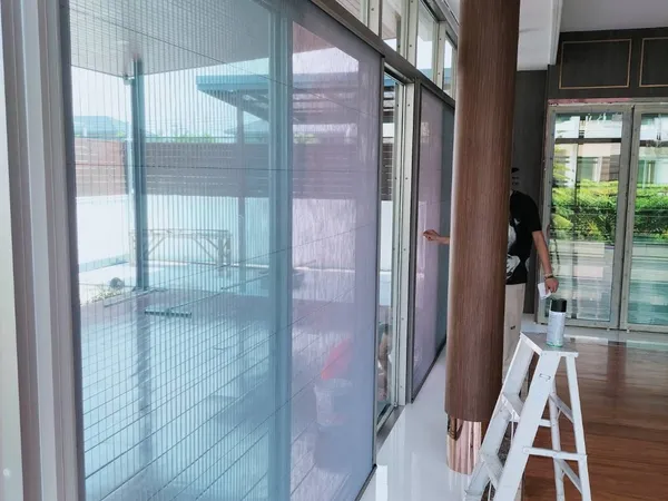 ผลงานการติดตั้งผ้าม่าน ฉากกั้นแอร์ สุมาลีผ้าม่าน - 25